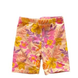 Cat & Jack Pink and Yellow Floral Kids Shorts 2T